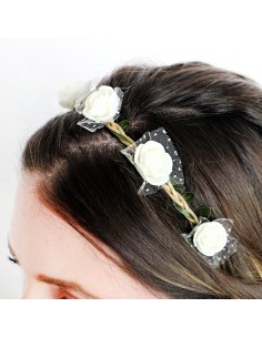 Serre tête elastique fleur 2