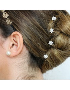 Pic à chignon fleur perle... 2